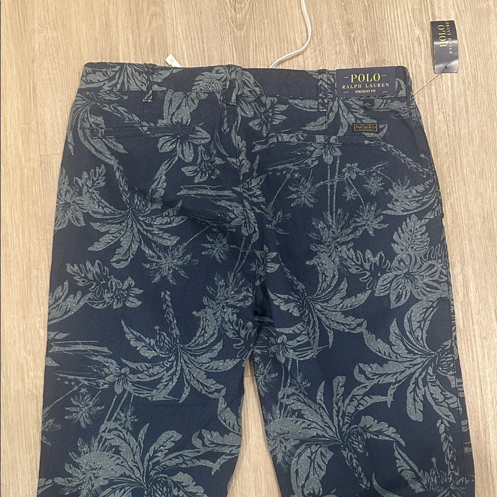 Polo Ralph Lauren Dark Blue Leaf Print Joggers